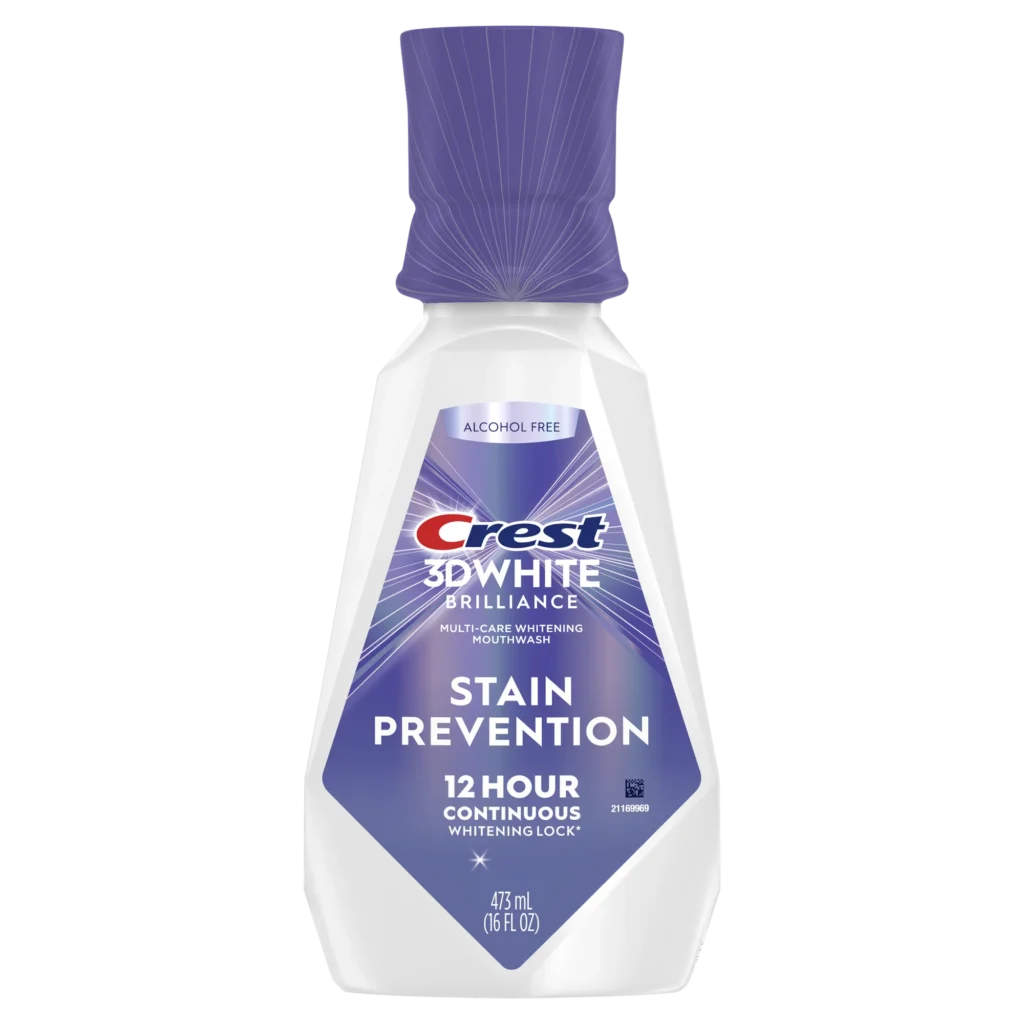 Prevention Rinse Crest 3D White Brilliance Stain Prevention Mondwater (473 ml ...