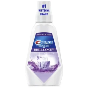 Crest 3D White Brilliance Whitening Mouthwash, Alcohol Free, Clean Mint (1000 ml.)
