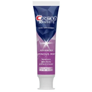 Crest 3D White Toothpaste, Advanced Luminous Mint, 3.7 gr, 105 gr.