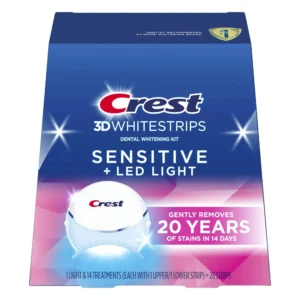 Crest 3D Whitestrips Sensitive with LED Light